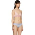 Calvin Klein 205W39NYC Pink Cotton Logo Collection Triangle Bra