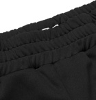 Palm Angels - Wide-Leg Webbing-Trimmed Logo-Print Jersey Shorts - Men - Black