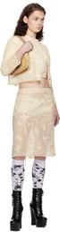 Ashley Williams Off-White Bandaid Midi Skirt