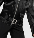Junya Watanabe Faux leather biker jacket