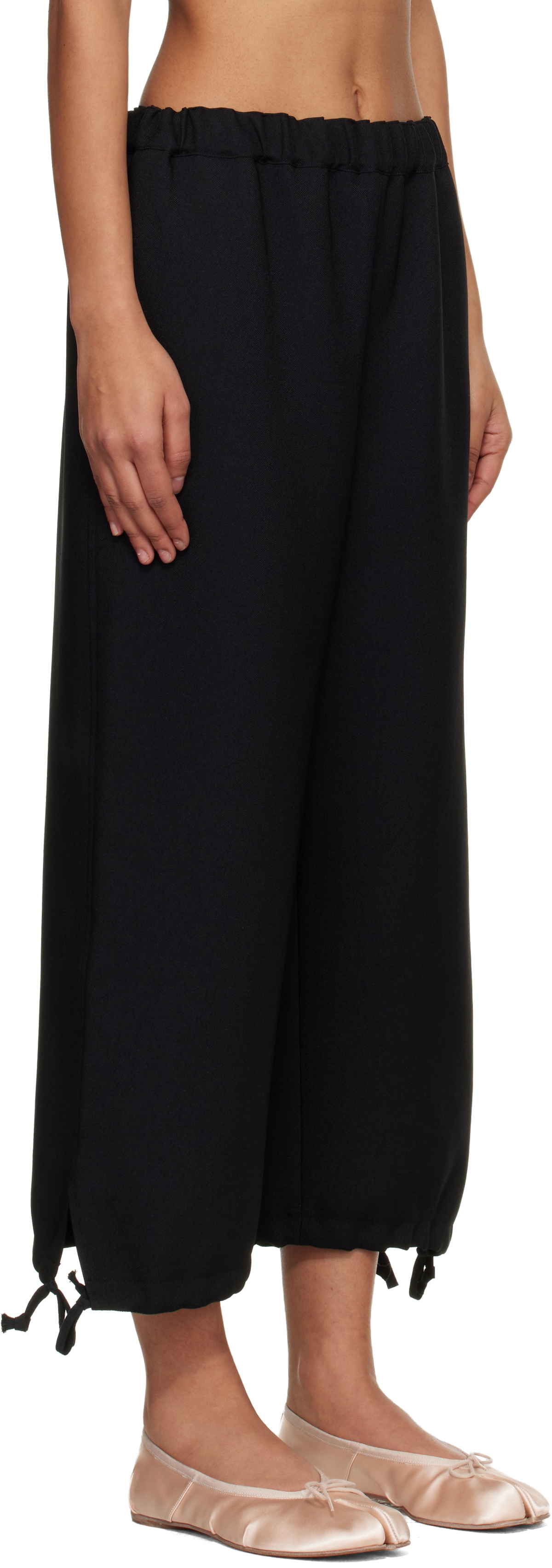 Comme des Garçons Girl Black Gabardine Trousers