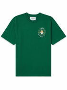 Casablanca - Casa Way Printed Organic Cotton-Jersey T-Shirt - Green