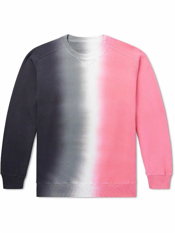 Photo: Sacai - Tie-Dyed Cotton-Jersey Sweatshirt - Pink