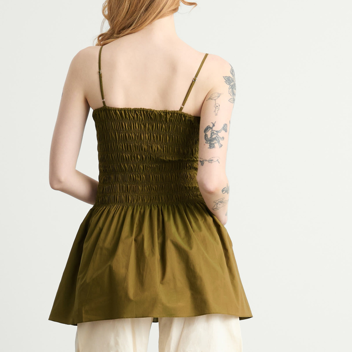 Faithfull The Brand Women's Araceli Mini Dress in Olive