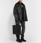 Balenciaga - Creased-Leather Tote Bag - Black