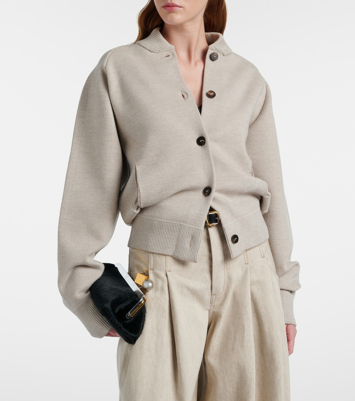 Jacquemus Lavande wool-blend cardigan