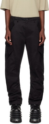 JiyongKim Black Mutli-Pocket Cargo Pants