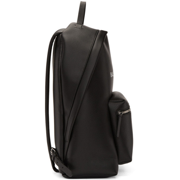 Balenciaga Backpack Everyday Black Leather Small Balenciaga Pre-Owned Everyday Leather Small Backpack | Black  main image 4