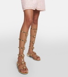 Giambattista Valli Embellished leather gladiator sandals