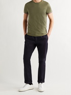 MONCLER - Contrast-Tipped Stretch-Cotton Jersey T-Shirt - Green