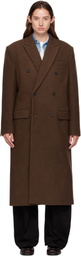 LE17SEPTEMBRE Brown Double Breasted Long Coat