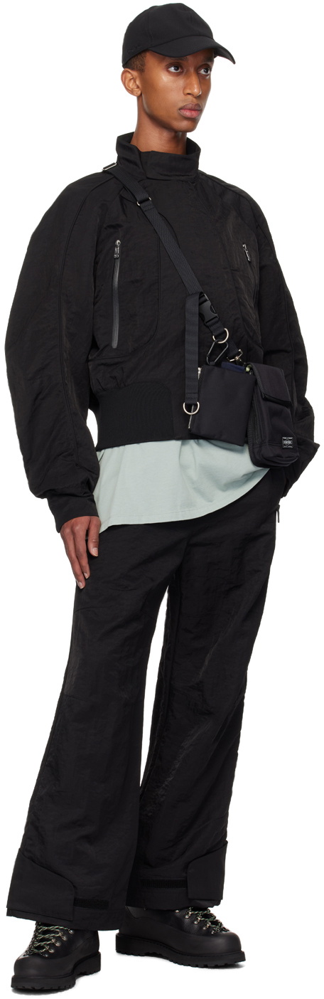 A. A. Spectrum Black Turf Trousers