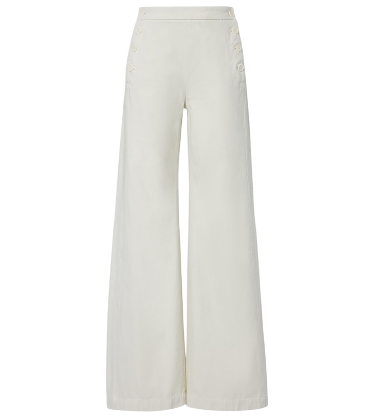Photo: Nili Lotan Reed cotton wide-leg pants