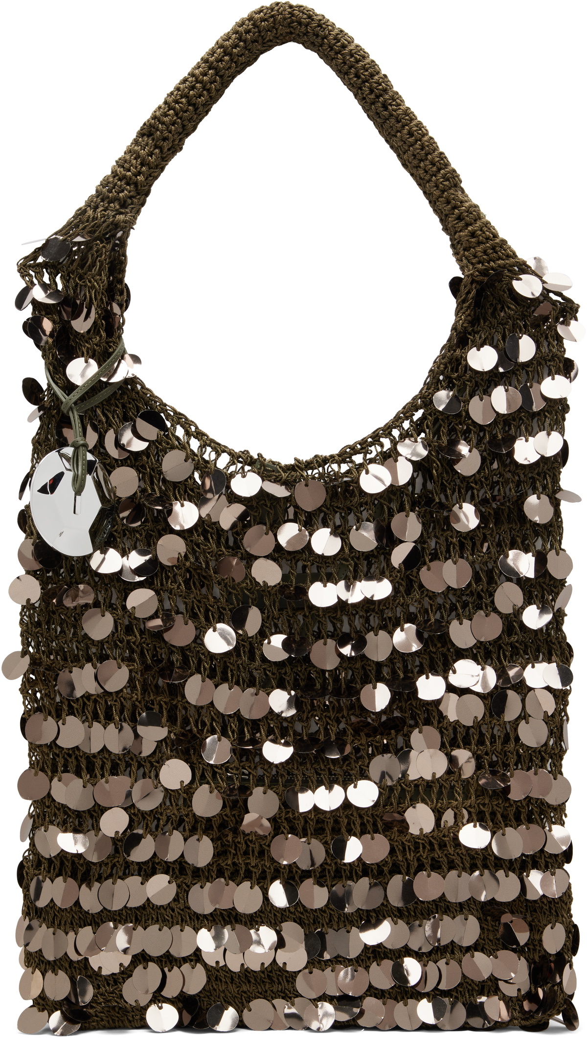 【送料&関税込】J.W. Anderson Sequin Shoulder Bag In Grey Po JW Anderson sequin-embellished Shoulder Bag | Grey | FARFETCH