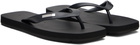 HELIOT EMIL Black 'HE' Flip-Flops