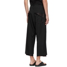 Sulvam Black High-Waisted Trousers