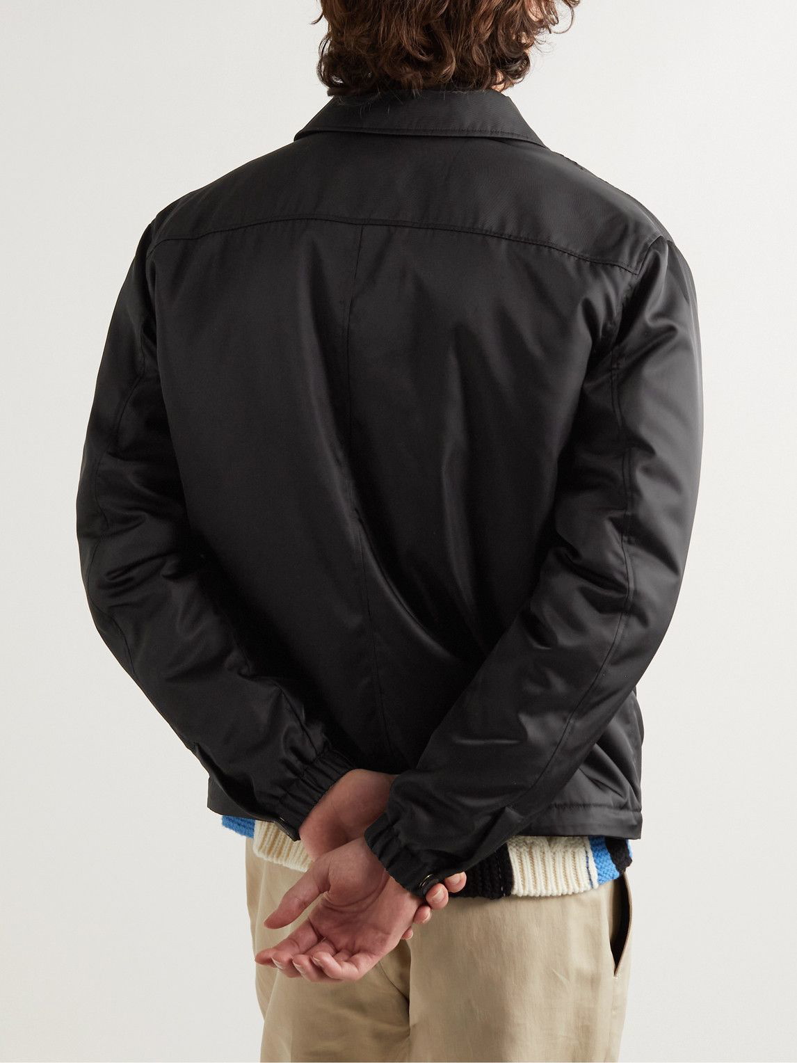 Dunhill - Logo-Appliquéd Padded Shell Blouson Jacket - Black