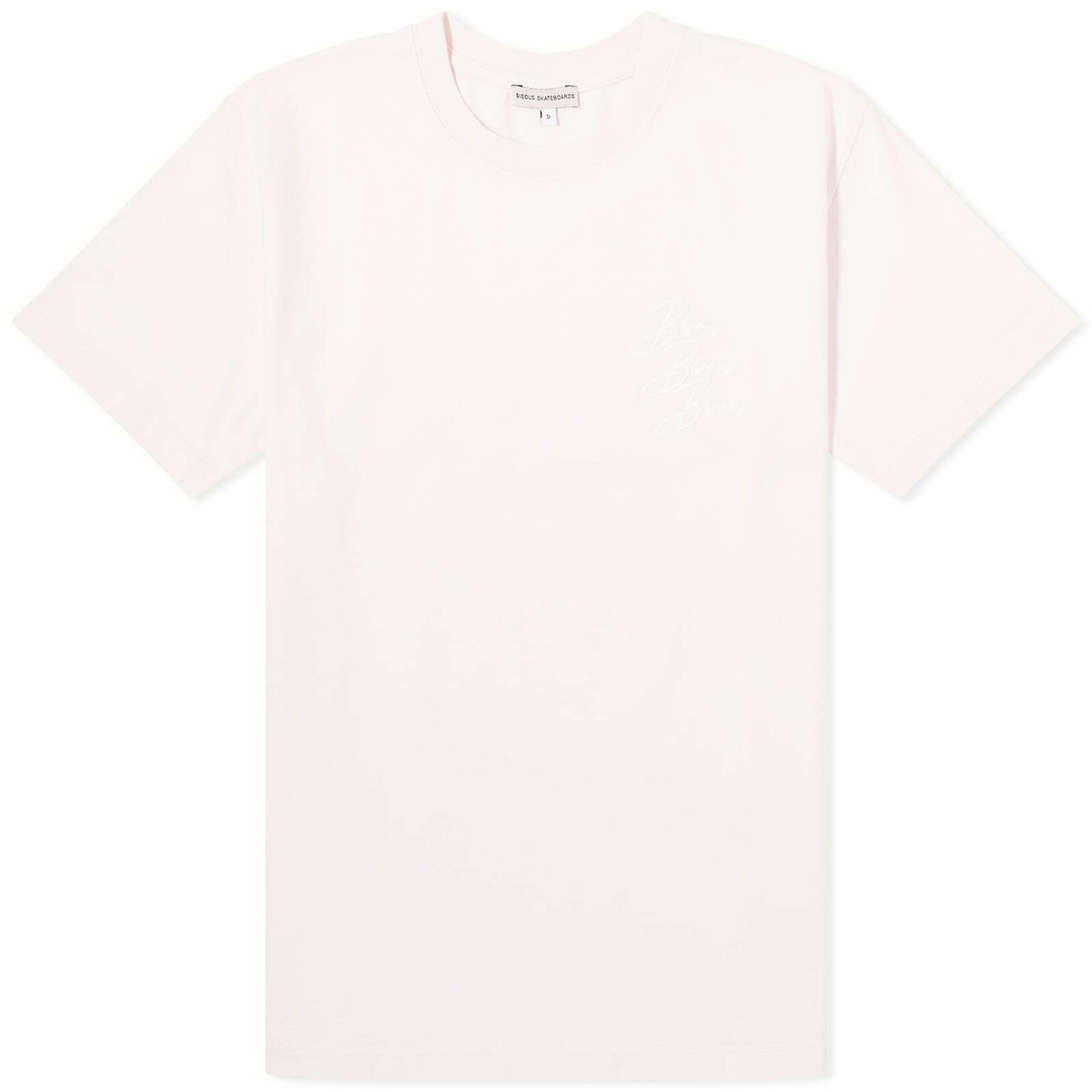 Bisous Skateboards Women's Cigarette T-Shirt in Light Pink