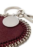 Stella Mccartney Falabella Heart Faux Leather Keyring - Plum - One Size