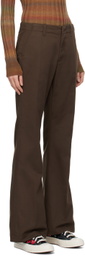 Re/Done Brown Flared Trousers