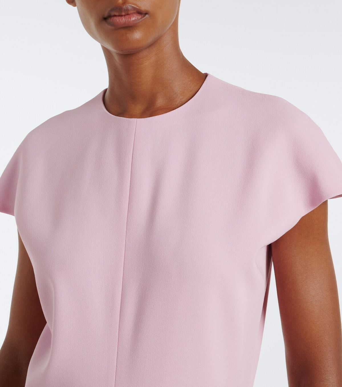 Jil Sander Open-back virgin wool gown