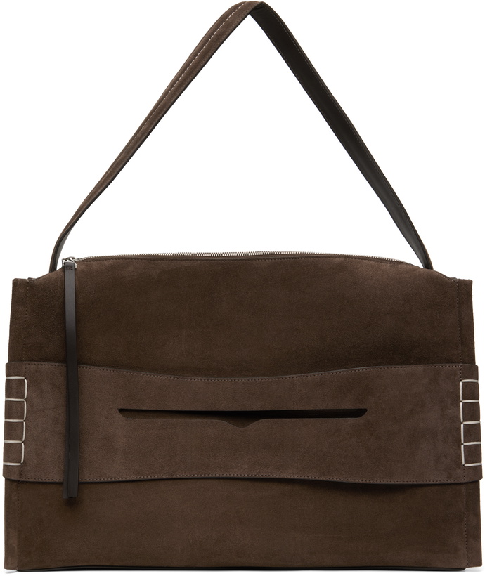 Photo: JW Anderson Brown Large Loafer Duffle Bag