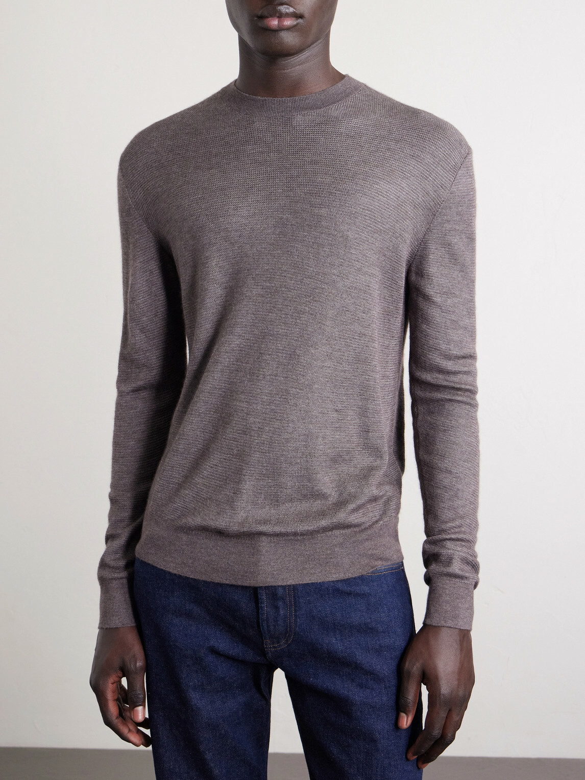 Loro Piana - Cashmere and Silk-Blend Sweater - Gray