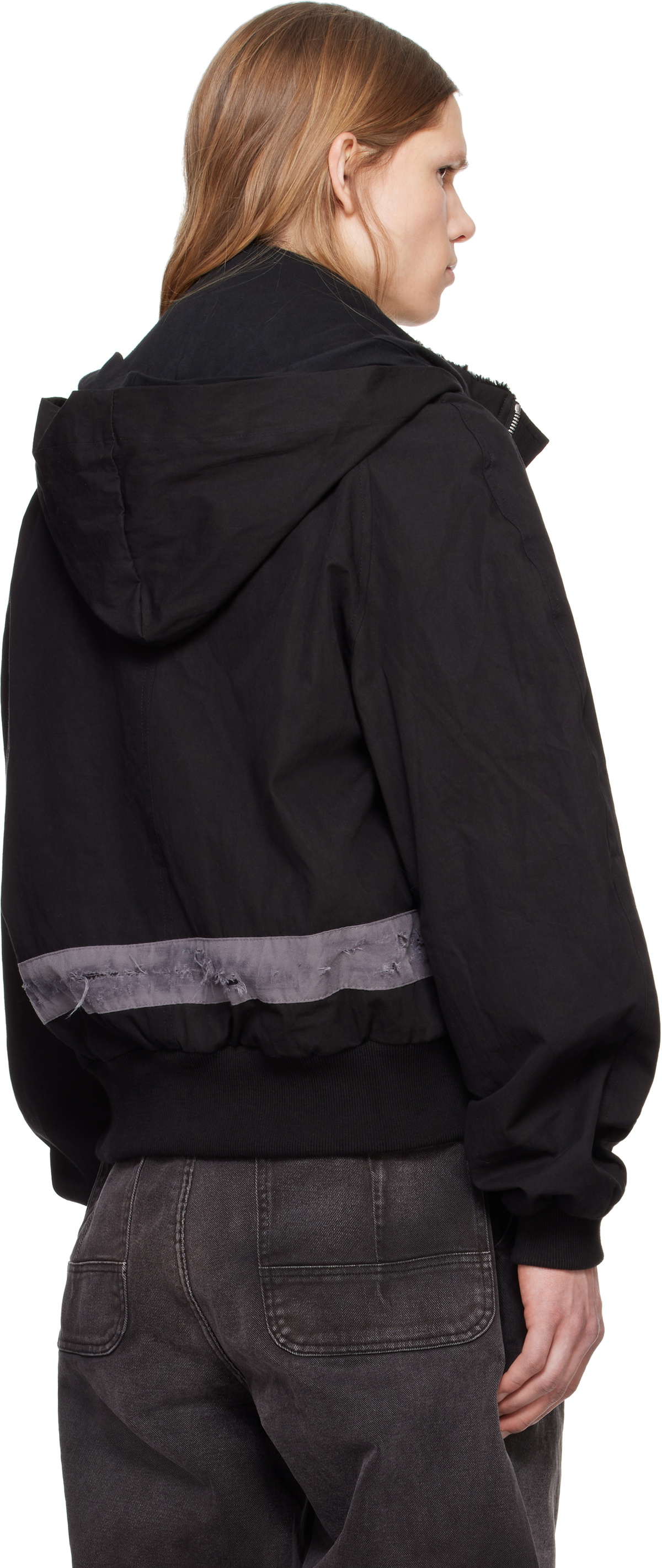 ALEXANDER DIGENOVA　フライトジャケット Black Zip Leather Jacket by ALEXANDER DIGENOVA on Sale