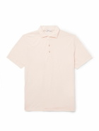 Boglioli - Cotton and Linen-Blend Polo Shirt - Orange