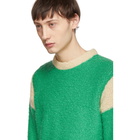 Eckhaus Latta Green and Yellow Kermit Sweater