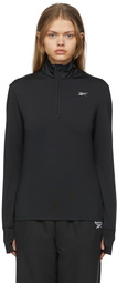 Reebok Classics Black Running 1/4 Zip-Up