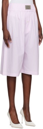 VAQUERA Pink & White Big Boxers Shorts