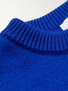 AMI PARIS - Intarsia Wool Sweater - Blue