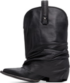 R13 Black Harness Low Rider Cowboy Boots