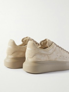 Alexander McQueen - Exaggerated-Sole Suede Sneakers - Neutrals