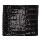 Paul Smith Black Croc Bifold Wallet