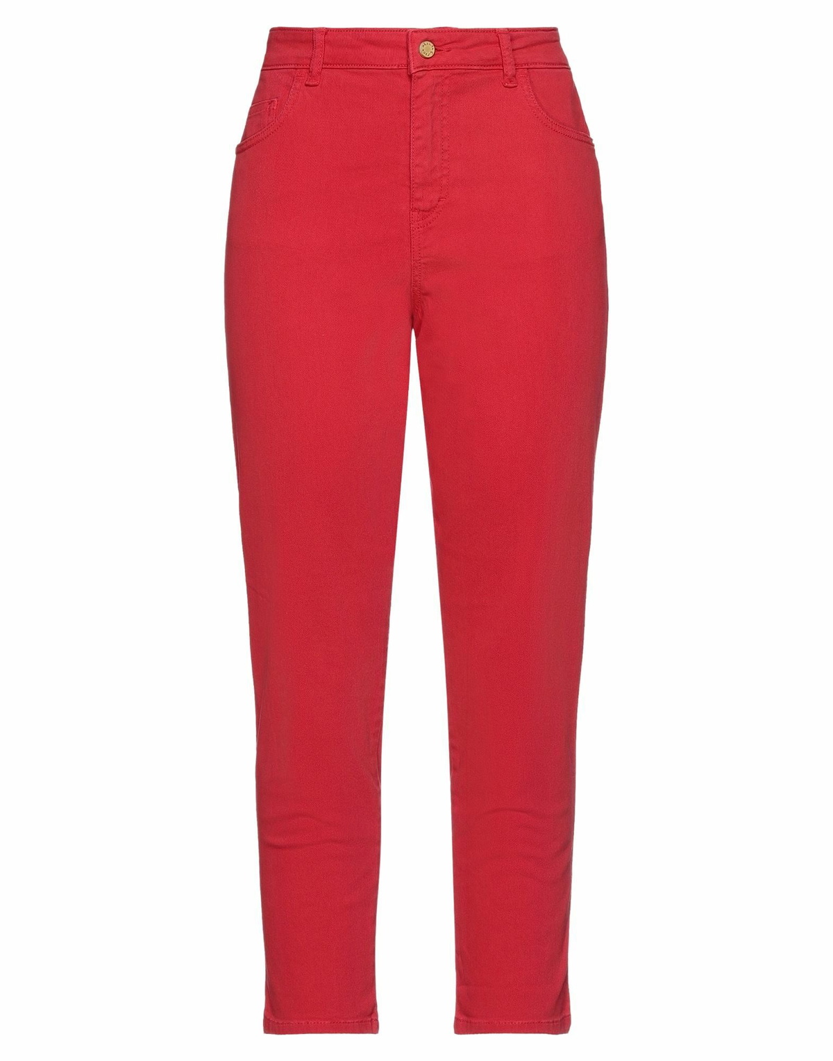 Manila Grace Womens Jeans in Red
