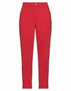 Manila Grace Womens Jeans in Red