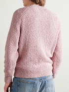 Noah - Cotton-Blend Bouclé Sweater - Pink