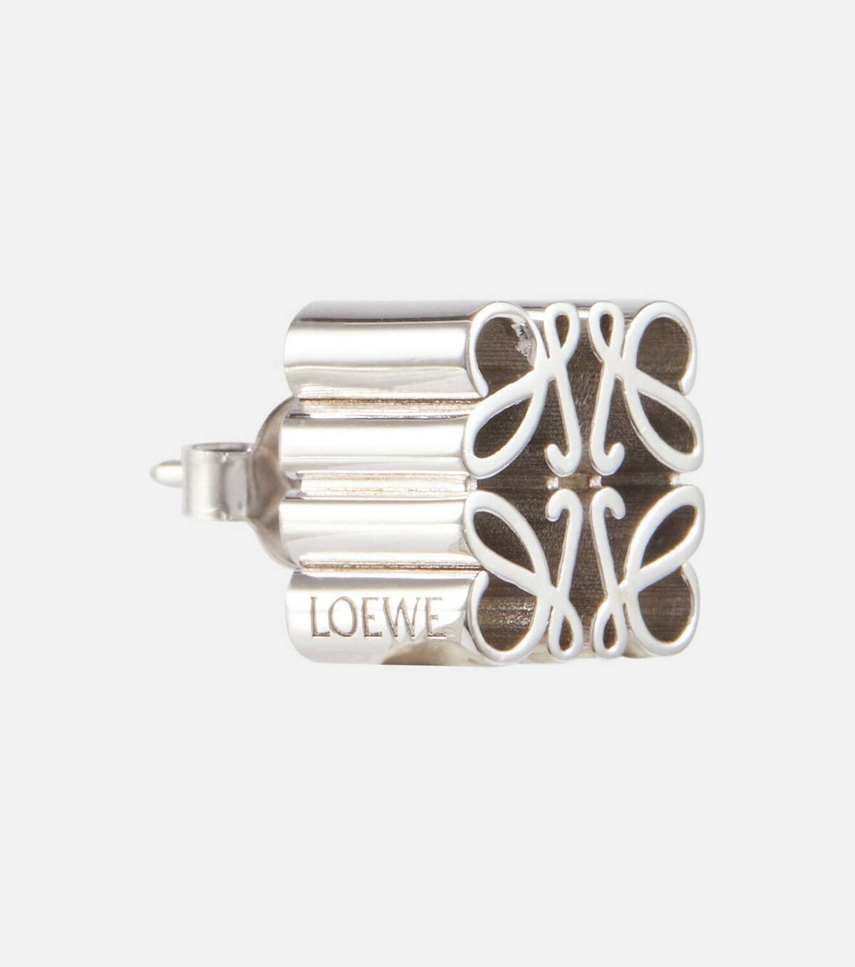Anagram sterling silver stud earrings in silver - Loewe