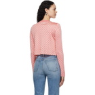 Calle Del Mar Pink Checkered Cardigan