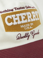 CHERRY LA - Logo-Embroidered Colour-Block Cotton-Twill Baseball Cap