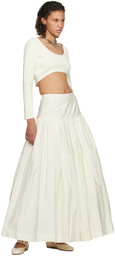 Molly Goddard SSENSE Exclusive Off-White Liberty Maxi Skirt