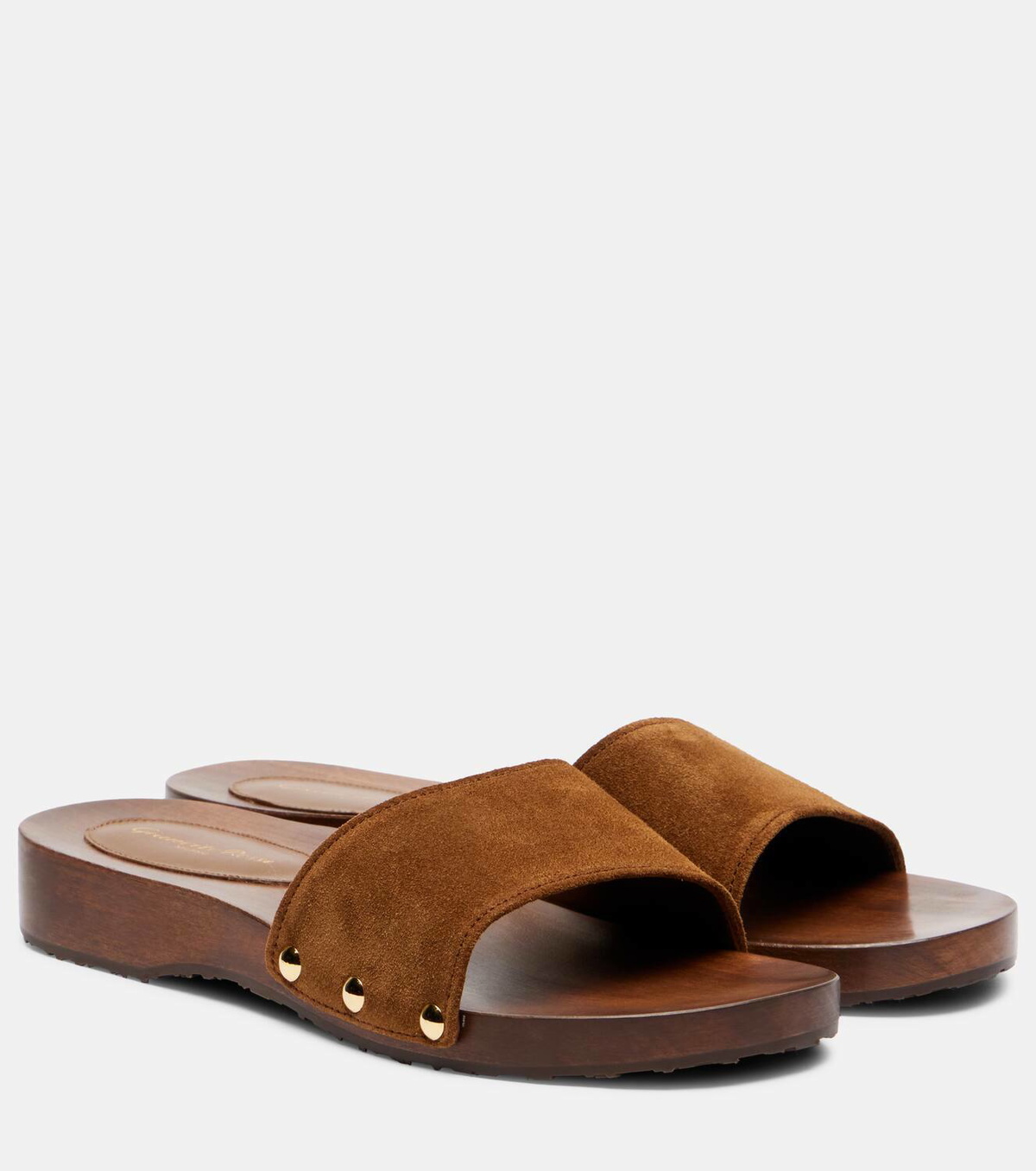 Gianvito Rossi Riviera suede slides