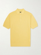 Beams Plus - Cotton-Blend Piqué Polo Shirt - Yellow