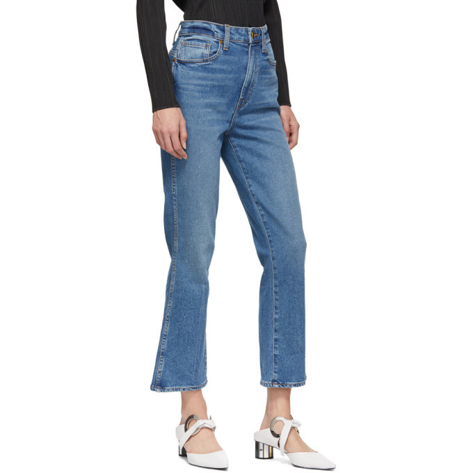 Khaite benny crop 2025 flare jeans