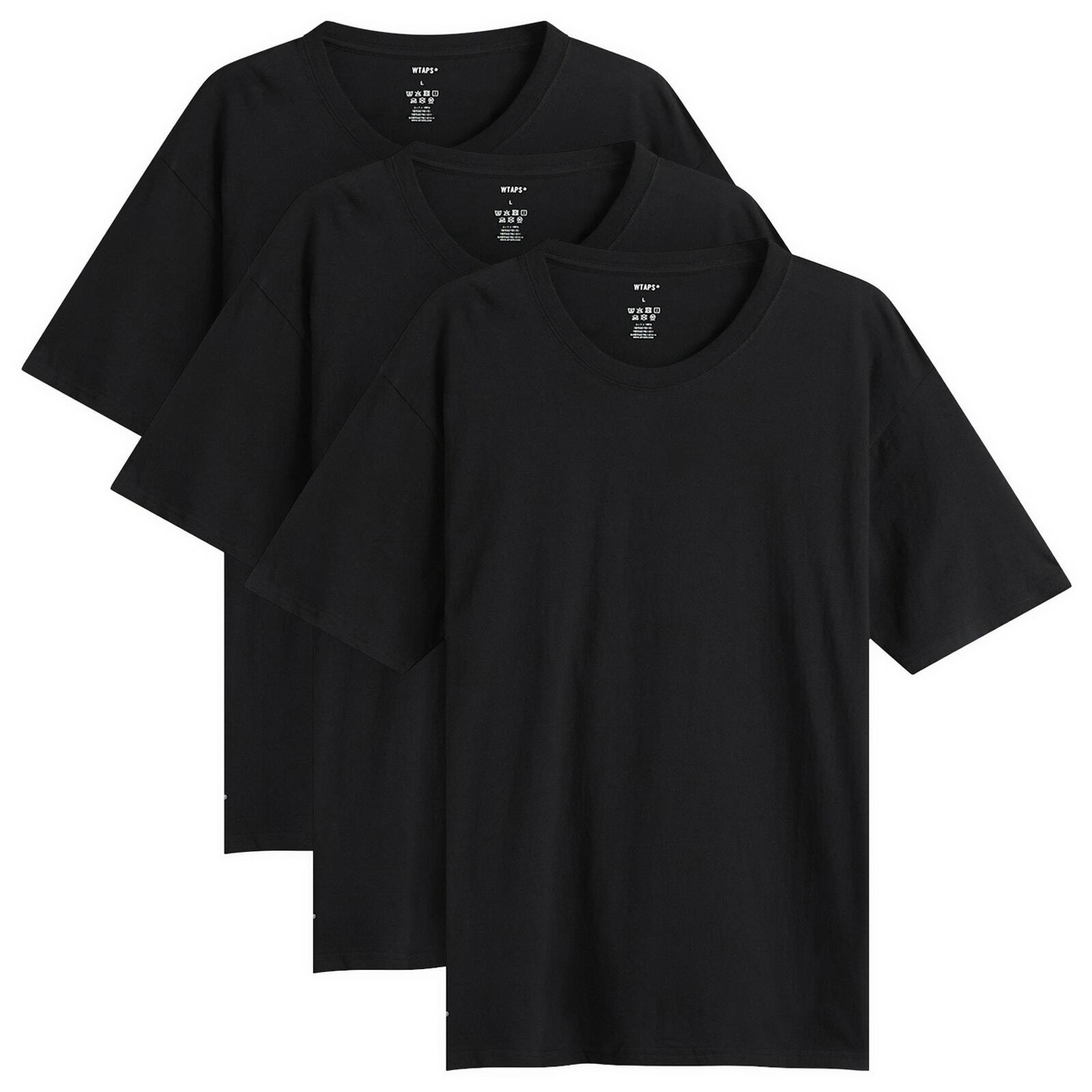 WTAPS Men's 21 Classic Logo T-Shirt in Black WTAPS