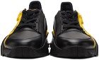 Fendi Black & Yellow Flow Low-Top Sneakers