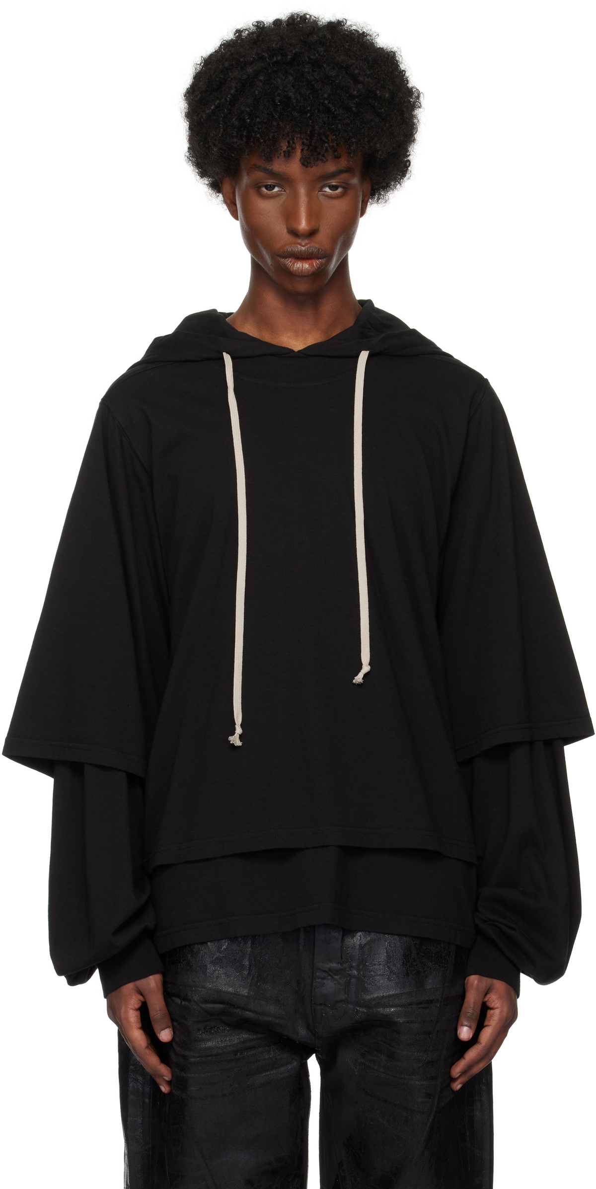 Marques Almeida Blue Classic Hoodie Marques Almeida