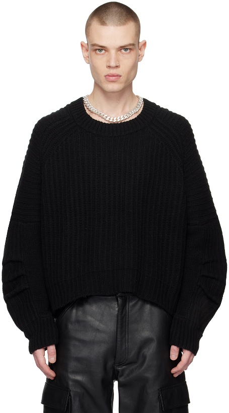Photo: ALTU Black Pleated Sweater
